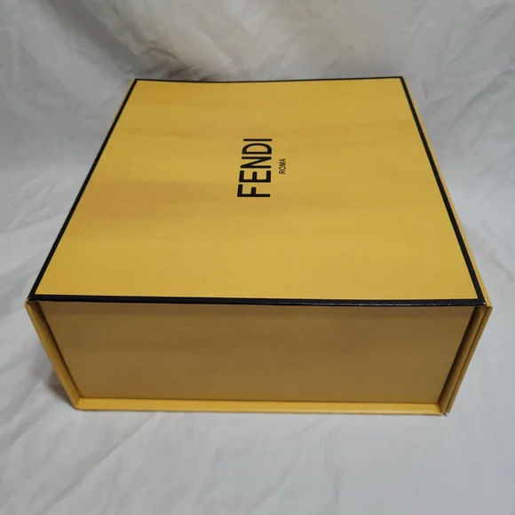Fendi Magnetic Gift Box Empty Decorative Storage Organizer 9.5 x 8.75 x 3.75 in - Picture 4 of 14